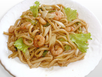 坂東ネギ焼きうどん