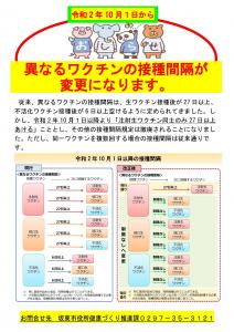 接種間隔ポスター