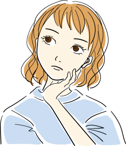 考える女性