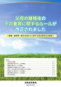 パンフレット（民法一部改正（父母の離婚後の子の養育））