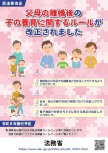 ポスター（民法一部改正（父母の離婚後の子の養育））