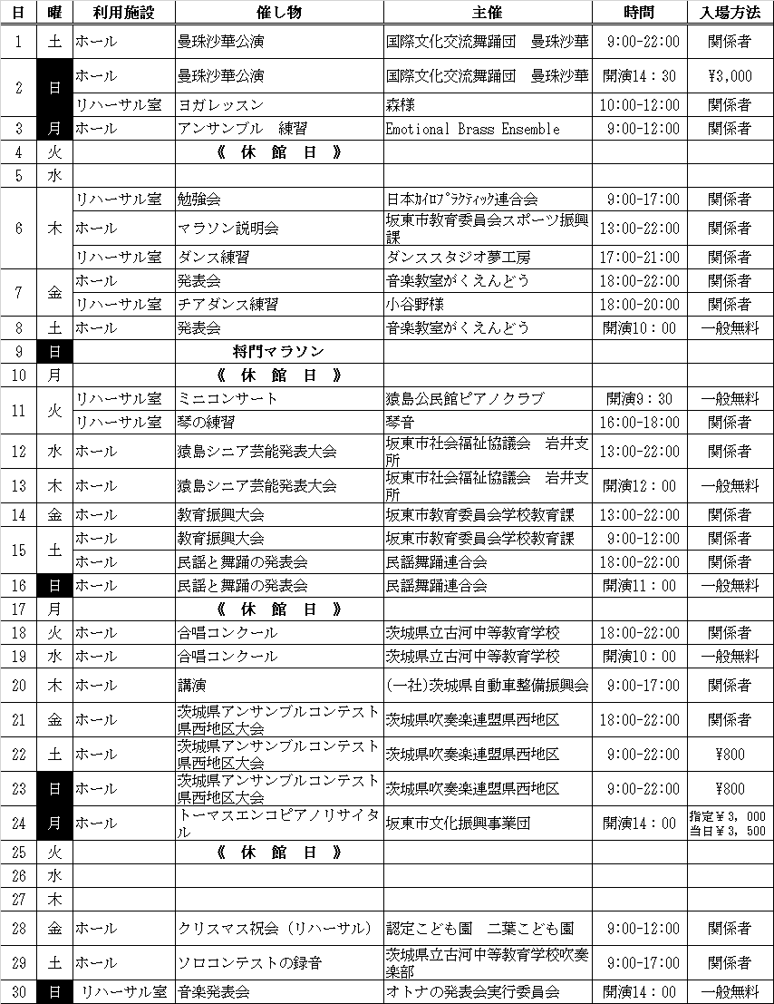 １１月
