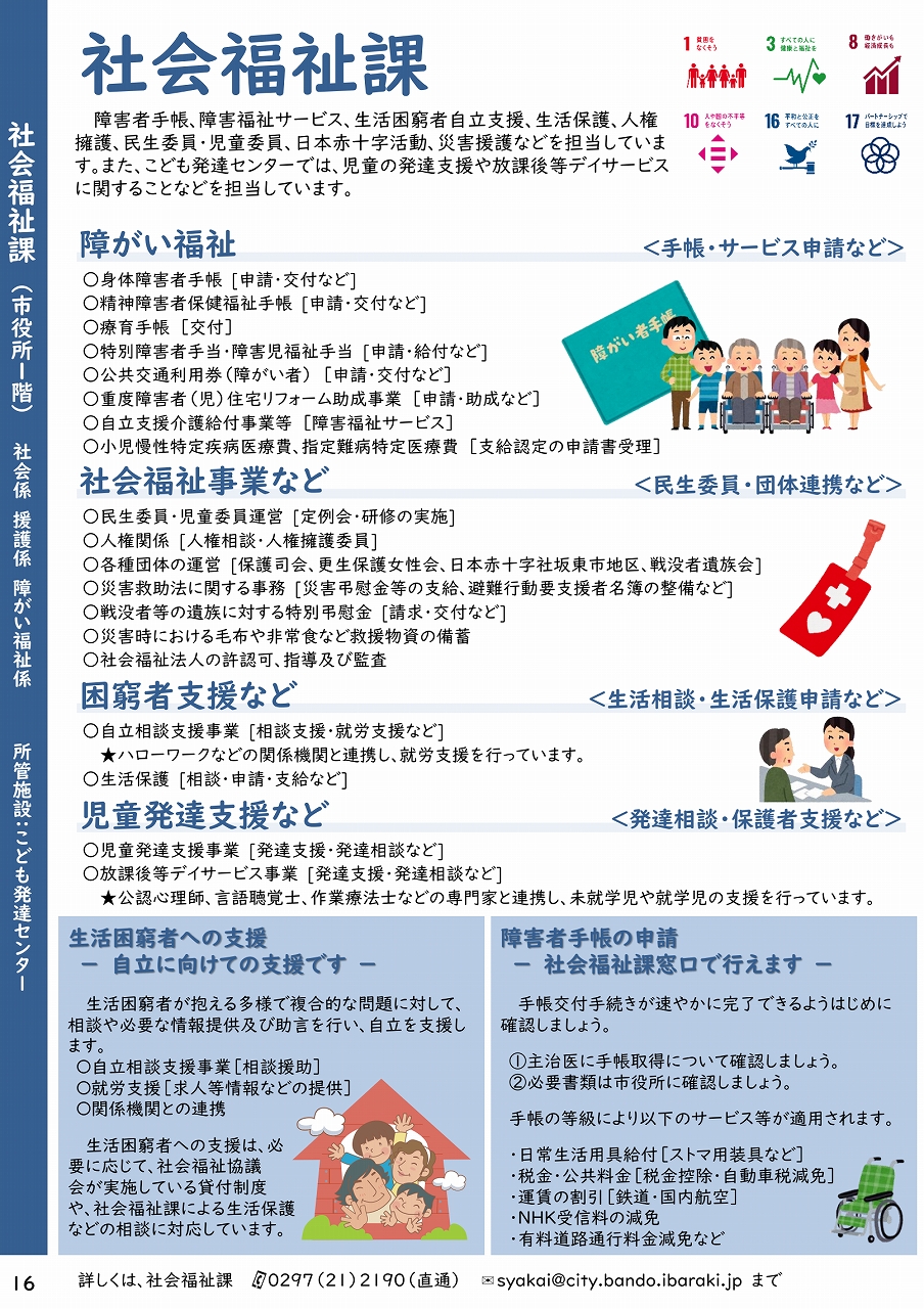 坂東市　社会福祉課の業務